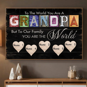 Grandpa’s Greatest Gift – Personalized Name Poster with Love - 89Prints