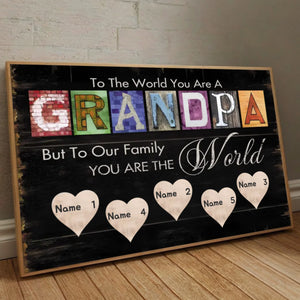 Grandpa’s Greatest Gift – Personalized Name Poster with Love - 89Prints