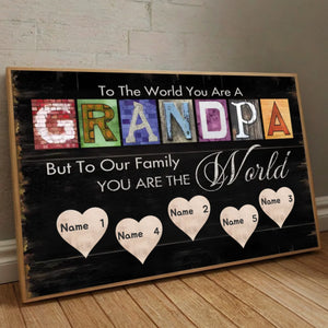 Grandpa’s Greatest Gift – Personalized Name Poster with Love - 89Prints