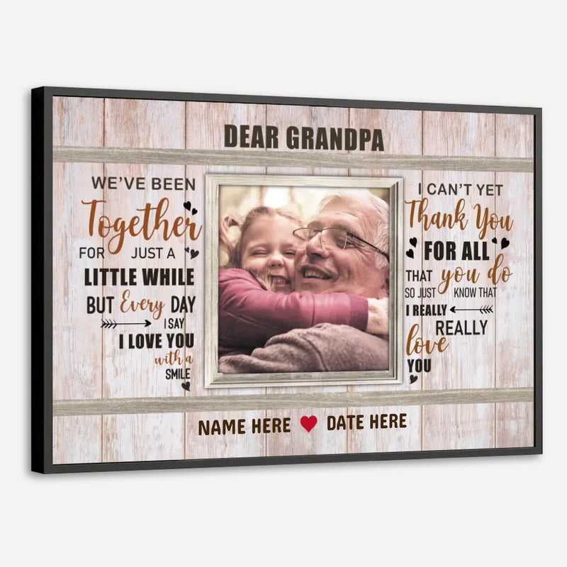 Customizable Grandpa Poster – A Unique Gift of Love from 89Prints