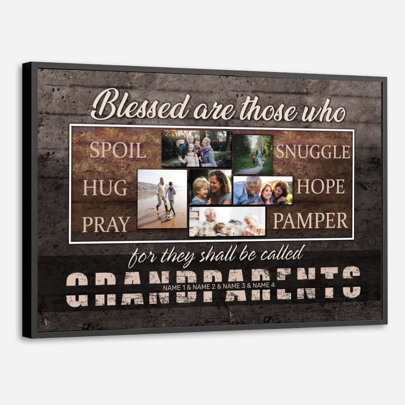 Custom Grandparents Poster – Where Love Grows and Family Begins - 89Prints