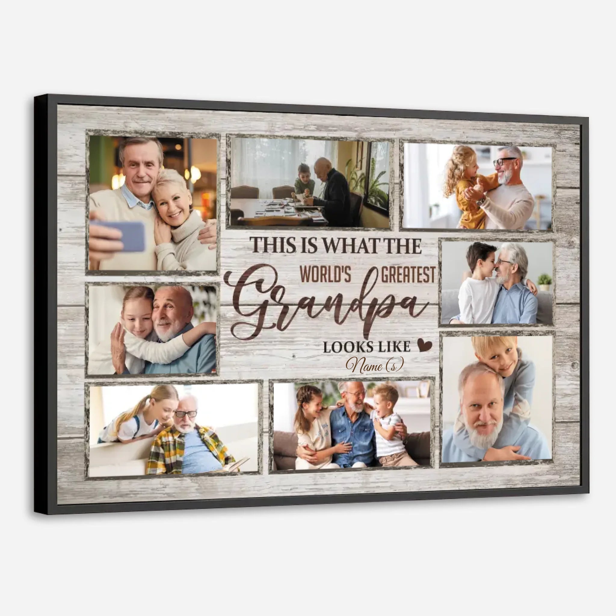 The World’s Greatest Grandpa – Personalized Tribute Poster - 89Prints