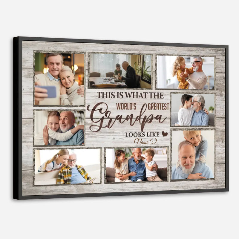 The World’s Greatest Grandpa – Personalized Tribute Poster - 89Prints