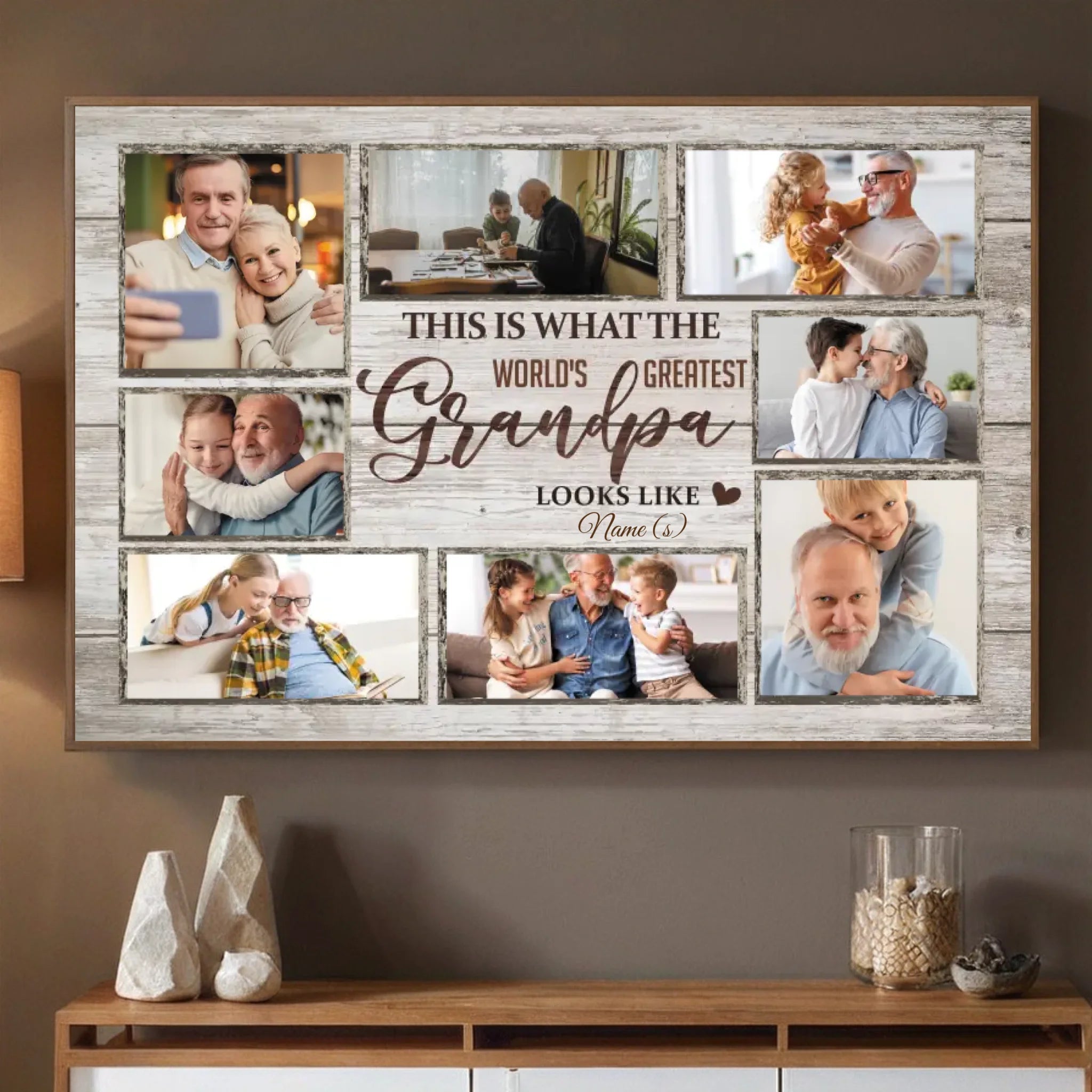 The World’s Greatest Grandpa – Personalized Tribute Poster - 89Prints