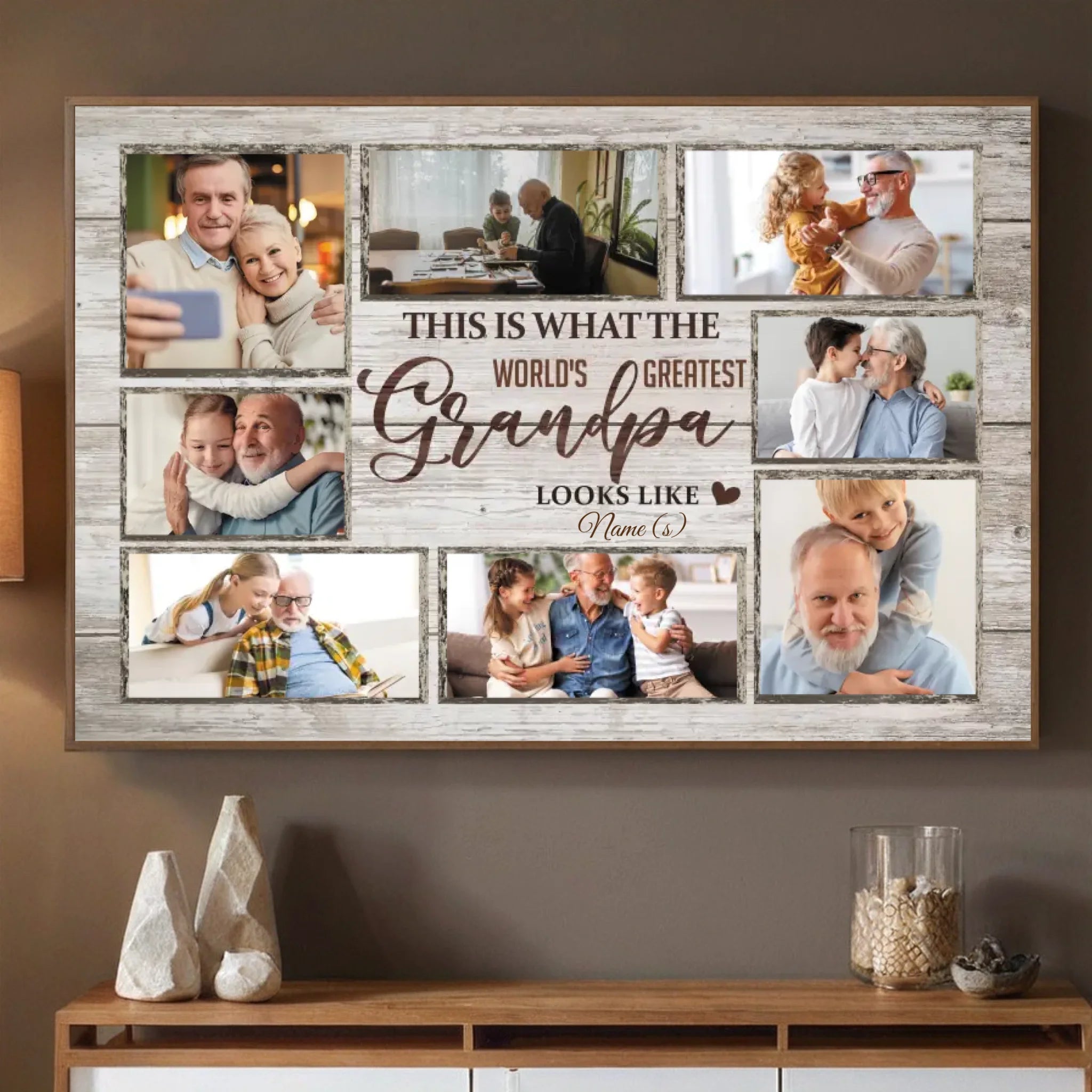 The World’s Greatest Grandpa – Personalized Tribute Poster - 89Prints