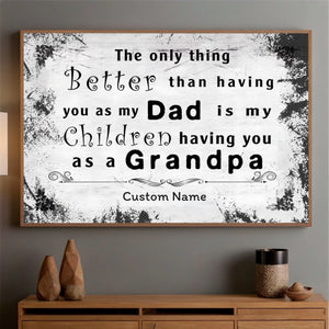 Personalized Grandpa Poster – A Timeless Tribute to the Man Who Shaped Our Family’s Story - 89Prints