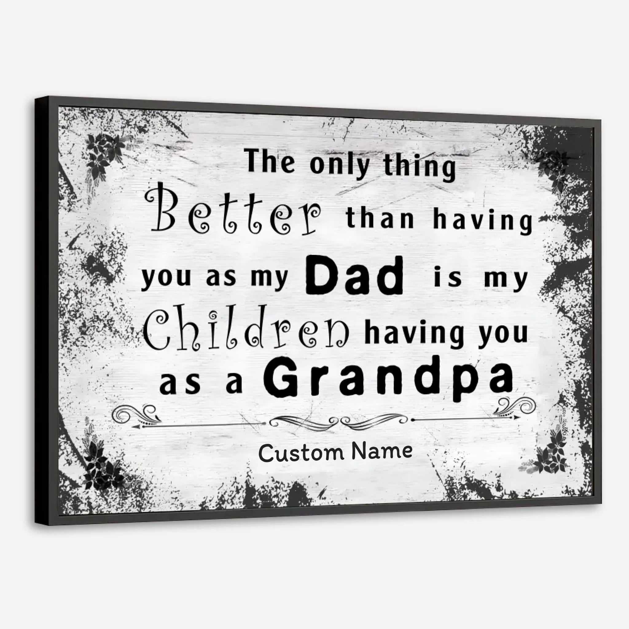 Personalized Grandpa Poster – A Timeless Tribute to the Man Who Shaped Our Family’s Story - 89Prints