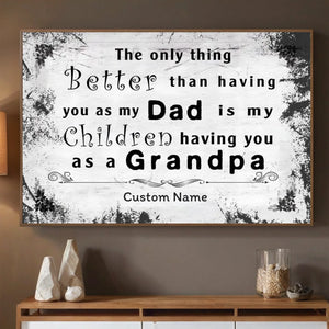 Personalized Grandpa Poster – A Timeless Tribute to the Man Who Shaped Our Family’s Story - 89Prints