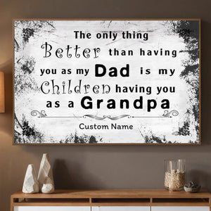 Personalized Grandpa Poster – A Timeless Tribute to the Man Who Shaped Our Family’s Story - 89Prints