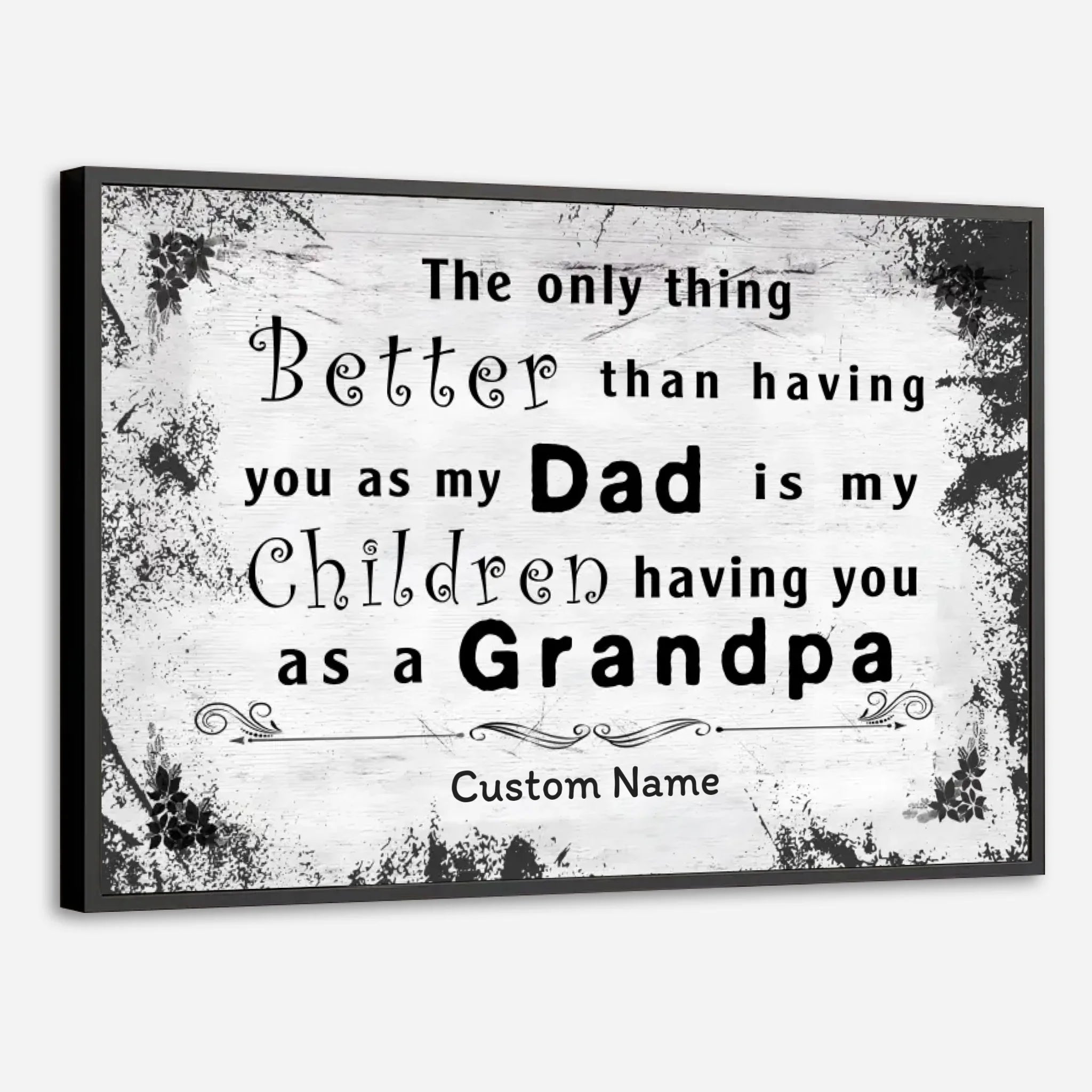 Personalized Grandpa Poster – A Timeless Tribute to the Man Who Shaped Our Family’s Story - 89Prints