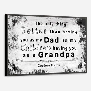 Personalized Grandpa Poster – A Timeless Tribute to the Man Who Shaped Our Family’s Story - 89Prints
