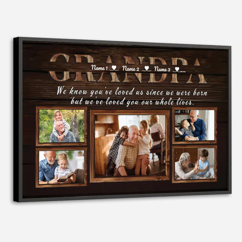 Celebrating a Lifetime of Love with Grandpa – Personalized Gift from the Heart - 89Prints