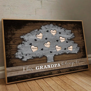 Personalized Grandpa Poster – A Unique Family Tree Gift from 89Prints