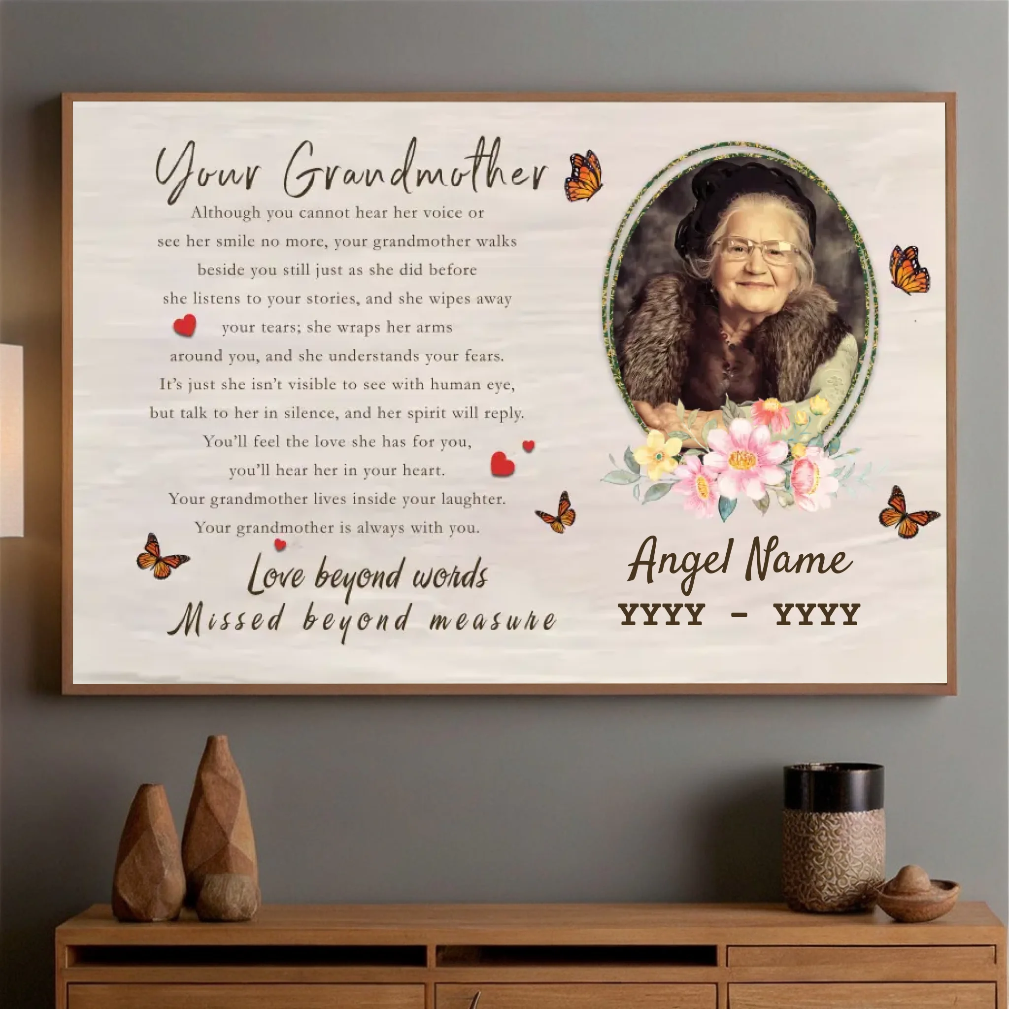 Custom Grandmother Poster – A Bond That Time Can’t Break - 89Prints