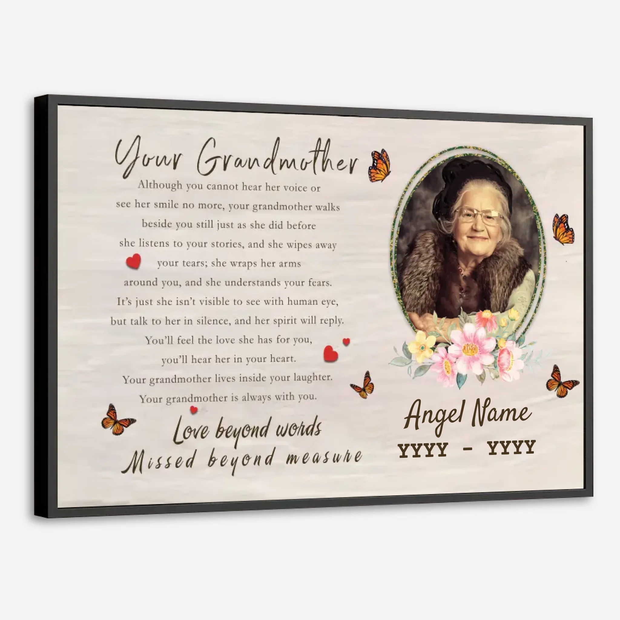 Custom Grandmother Poster – A Bond That Time Can’t Break - 89Prints