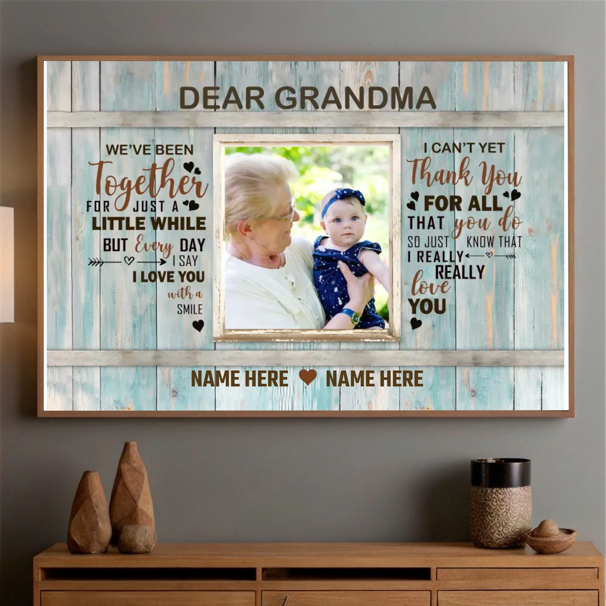 Custom Poster for Grandma – A Timeless Message of Love - 89Prints