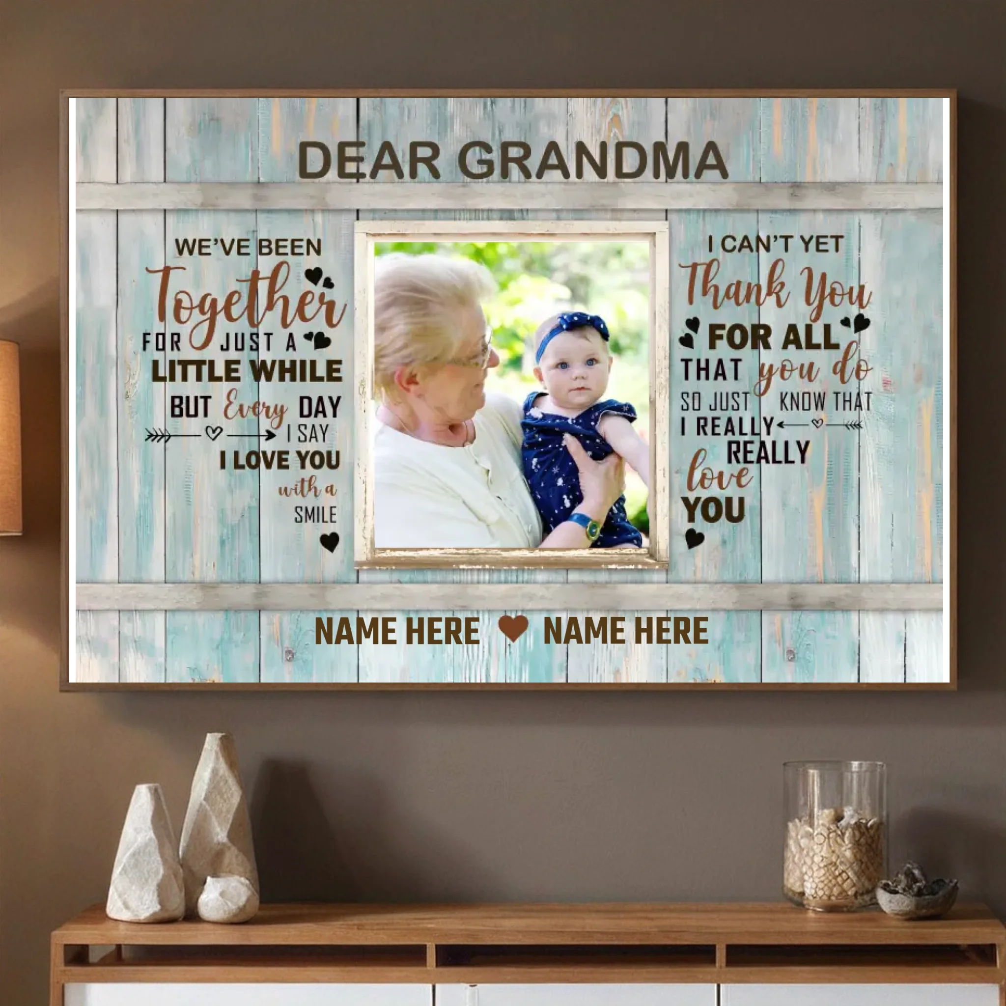 Custom Poster for Grandma – A Timeless Message of Love - 89Prints