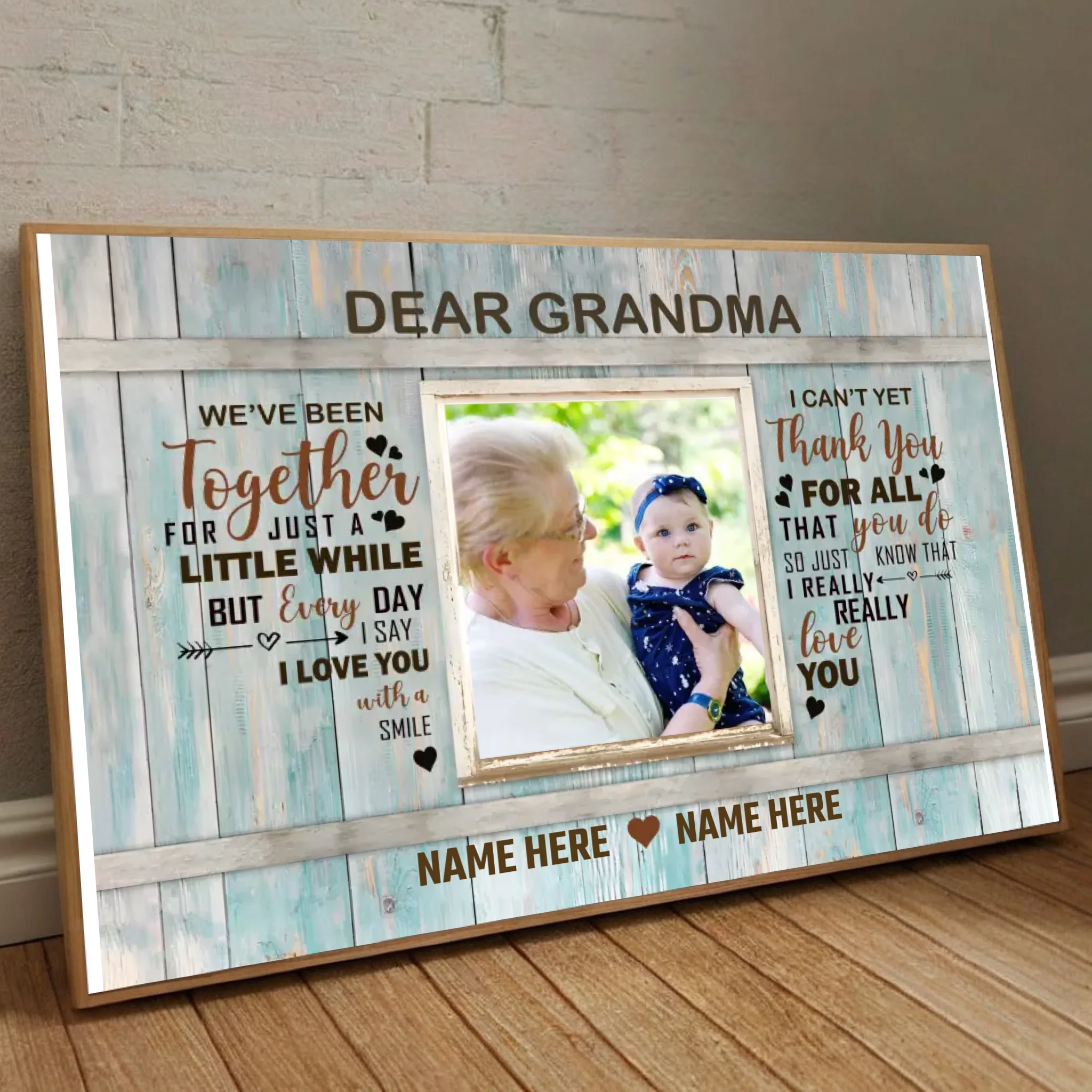 Custom Poster for Grandma – A Timeless Message of Love - 89Prints