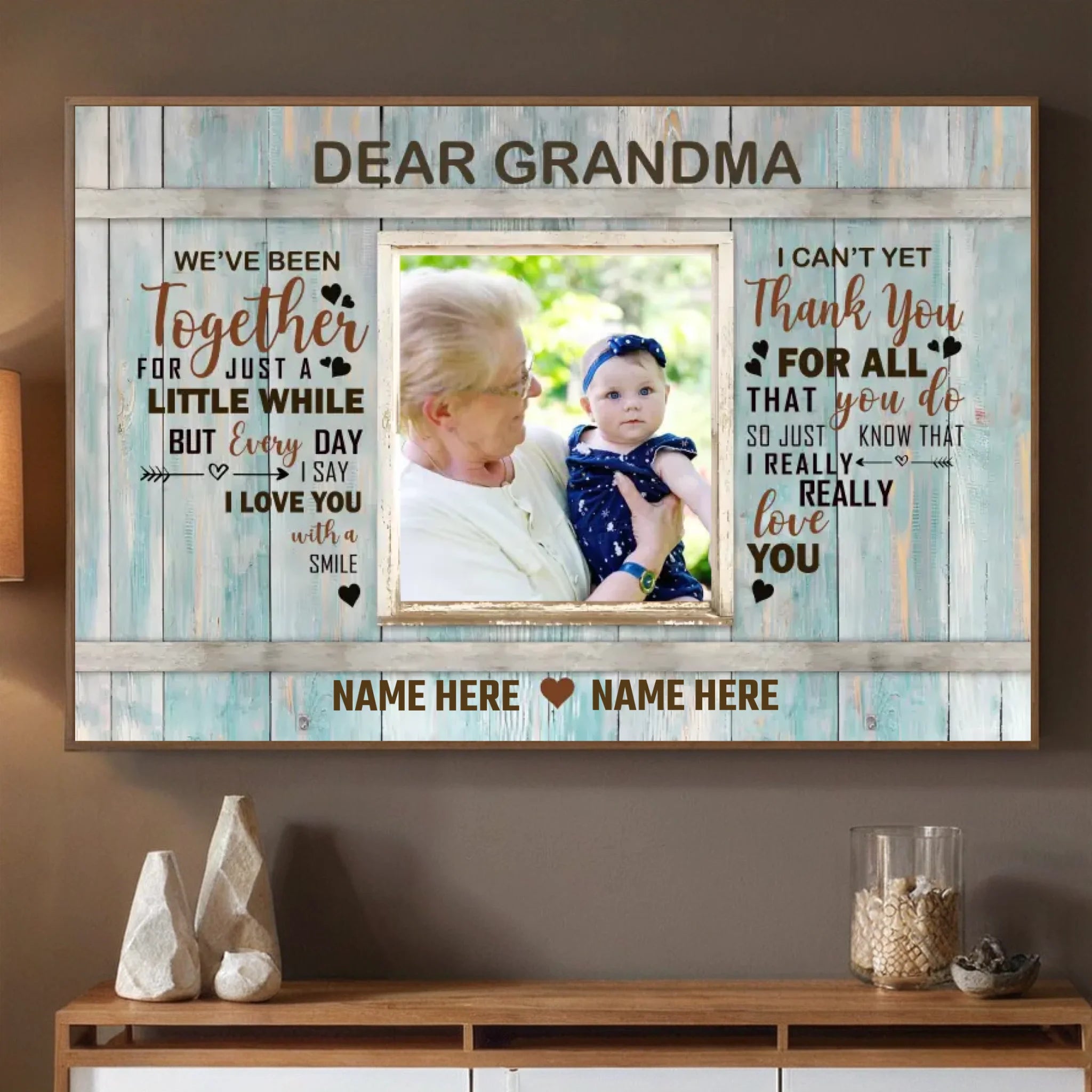 Custom Poster for Grandma – A Timeless Message of Love - 89Prints