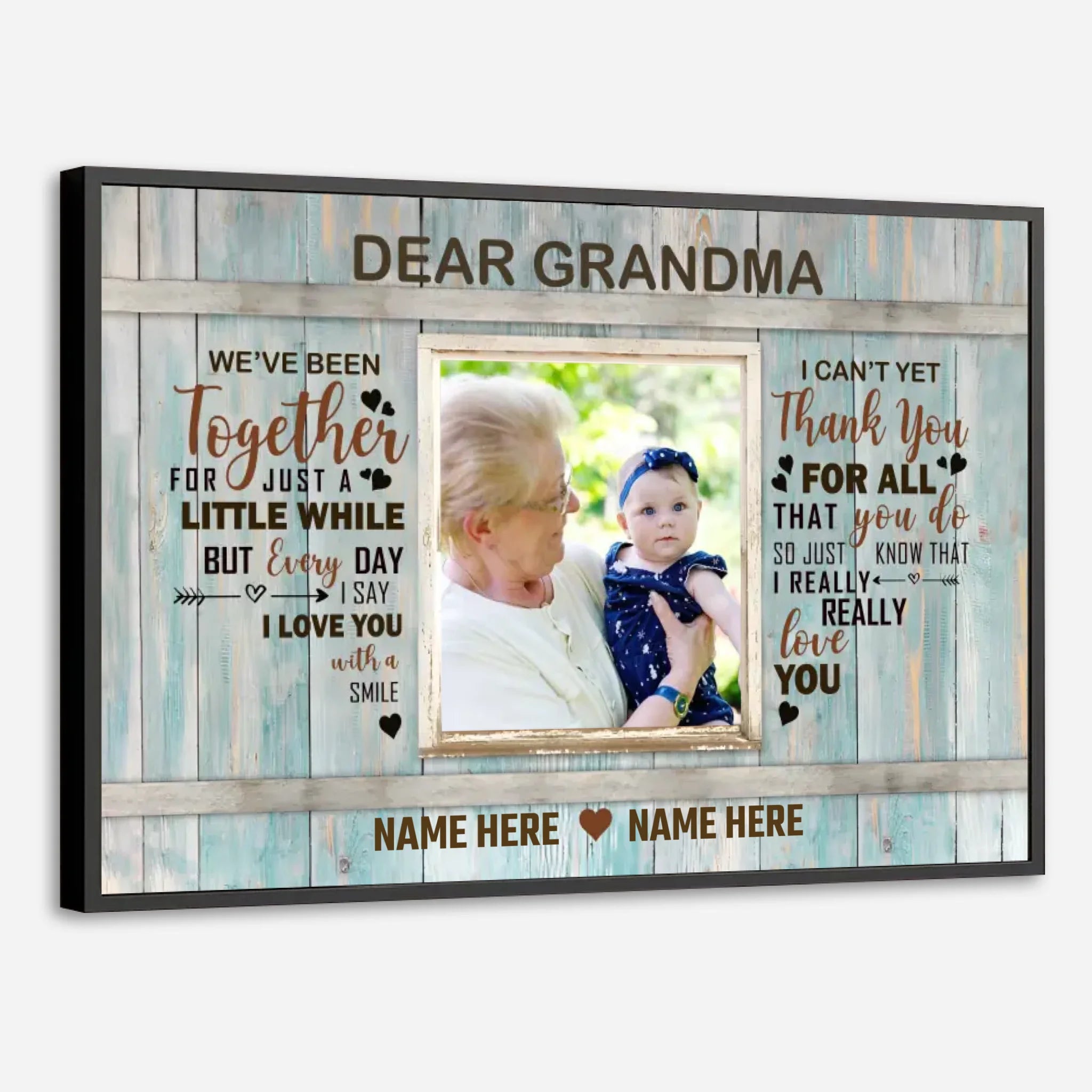Custom Poster for Grandma – A Timeless Message of Love - 89Prints