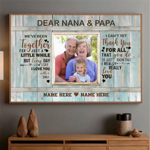 Custom Poster for Nana & Papa – A Personalized Family Keepsake - 89Prints