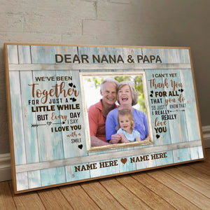 Custom Poster for Nana & Papa – A Personalized Family Keepsake - 89Prints