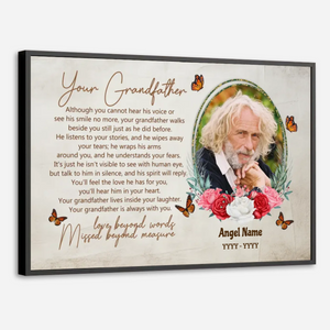 Custom Grandfather Memorial – Forever in Your Heart Poster - 89Prints