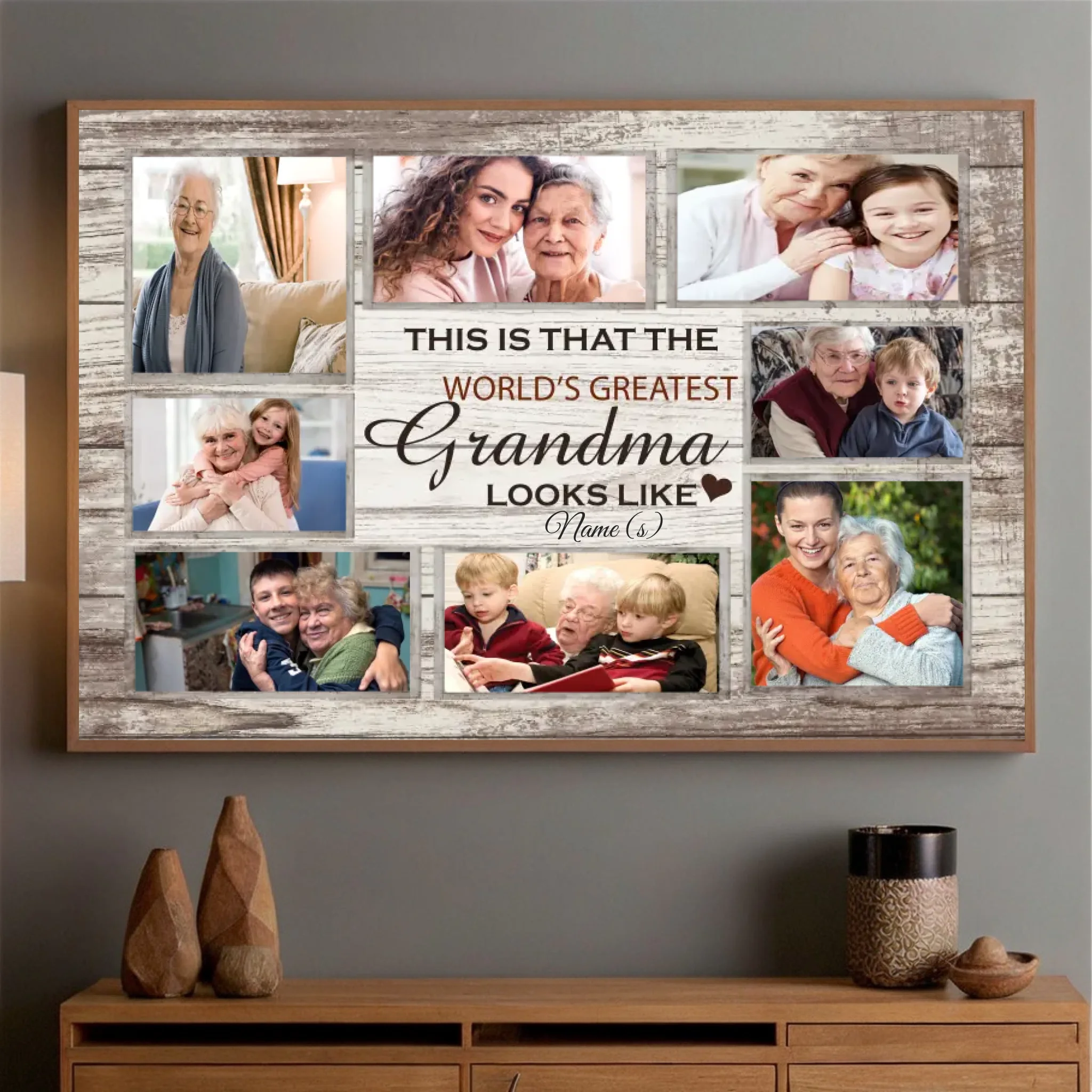 World's Greatest Grandma Poster – Custom Name and Photo - 89Prints
