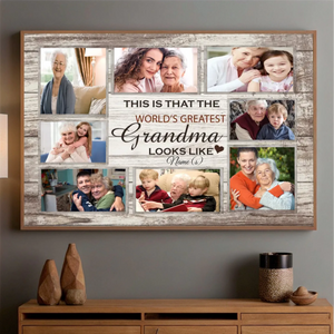 World's Greatest Grandma Poster – Custom Name and Photo - 89Prints