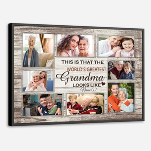World's Greatest Grandma Poster – Custom Name and Photo - 89Prints