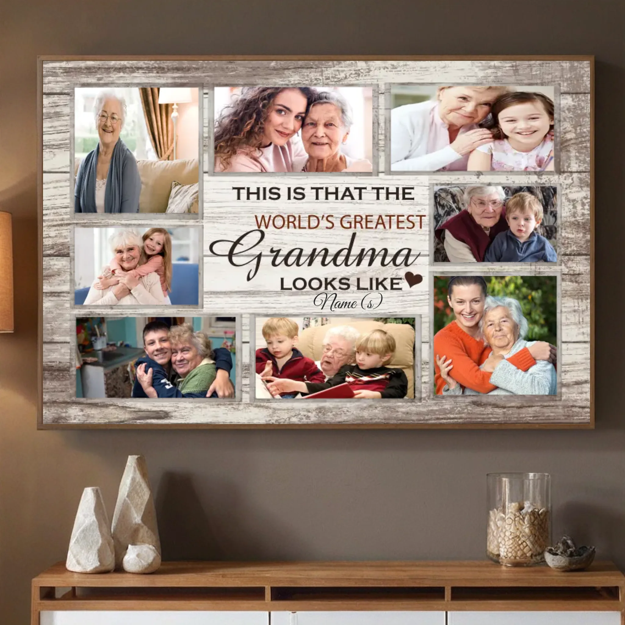 World's Greatest Grandma Poster – Custom Name and Photo - 89Prints