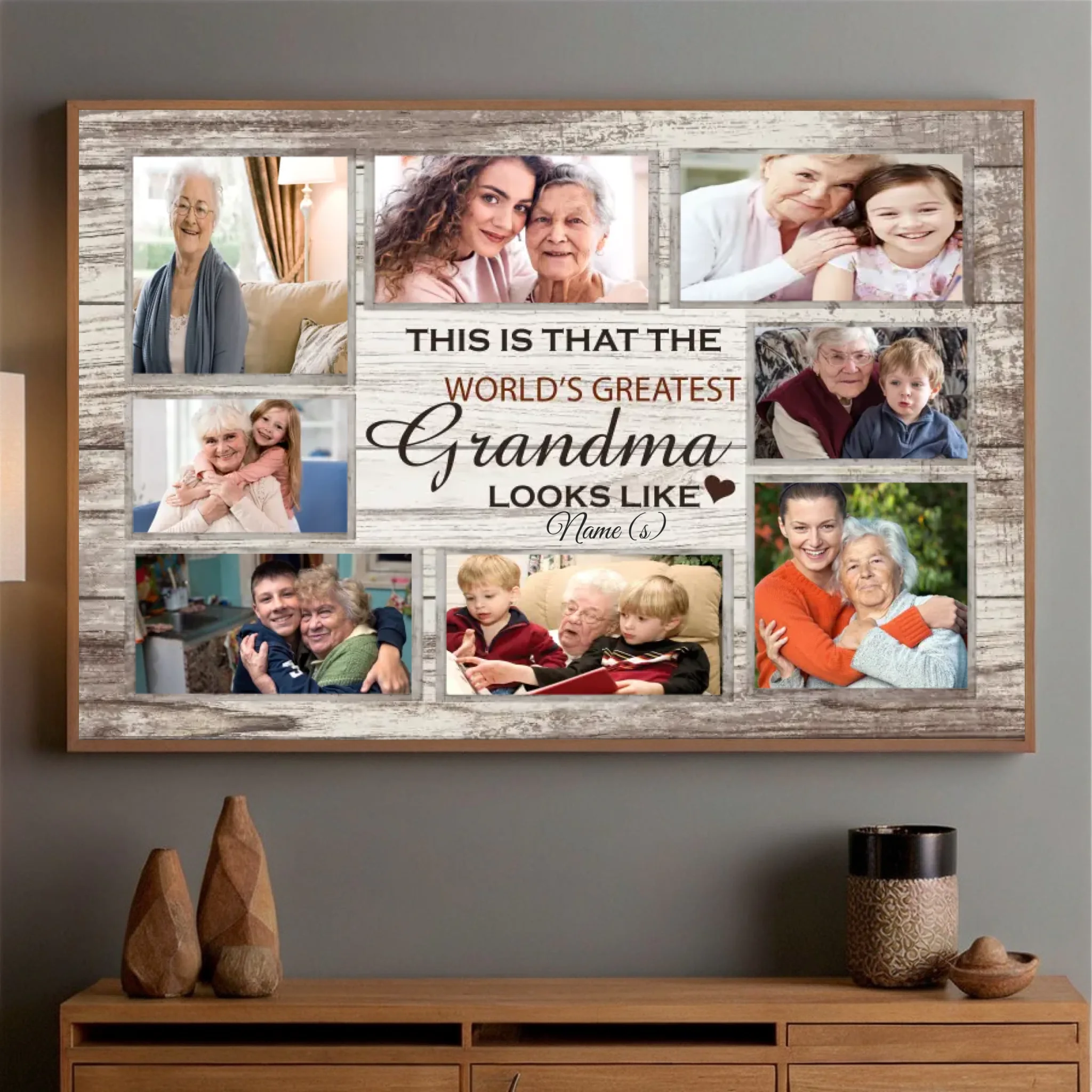 World's Greatest Grandma Poster – Custom Name and Photo - 89Prints