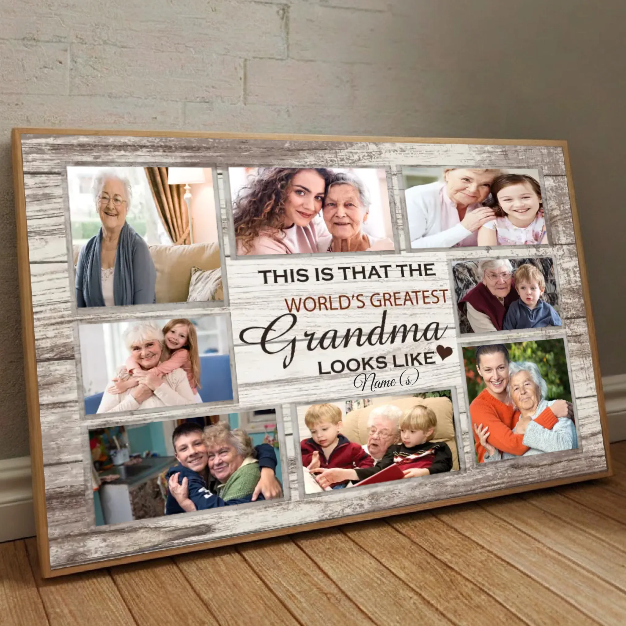 World's Greatest Grandma Poster – Custom Name and Photo - 89Prints