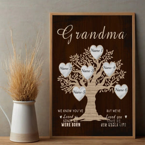 Personalized Family Tree Poster – A Heartfelt Gift for Grandma - 89Prints