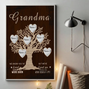 Personalized Family Tree Poster – A Heartfelt Gift for Grandma - 89Prints