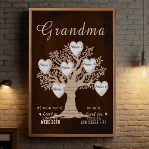 Personalized Family Tree Poster – A Heartfelt Gift for Grandma - 89Prints