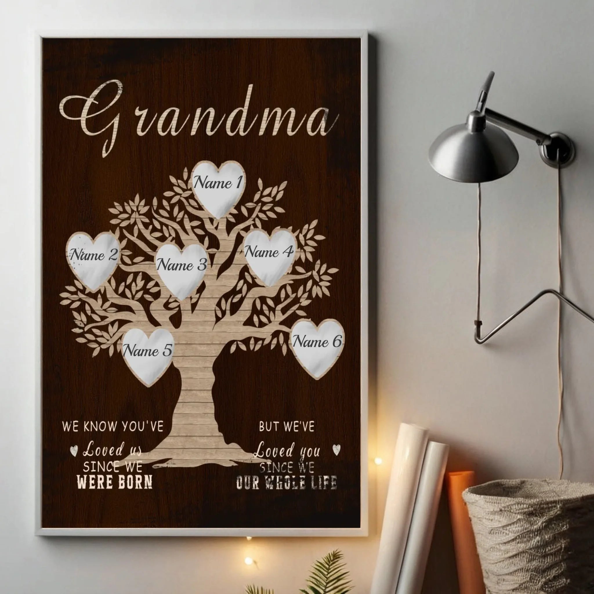 Personalized Family Tree Poster – A Heartfelt Gift for Grandma - 89Prints