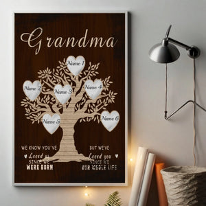 Personalized Family Tree Poster – A Heartfelt Gift for Grandma - 89Prints