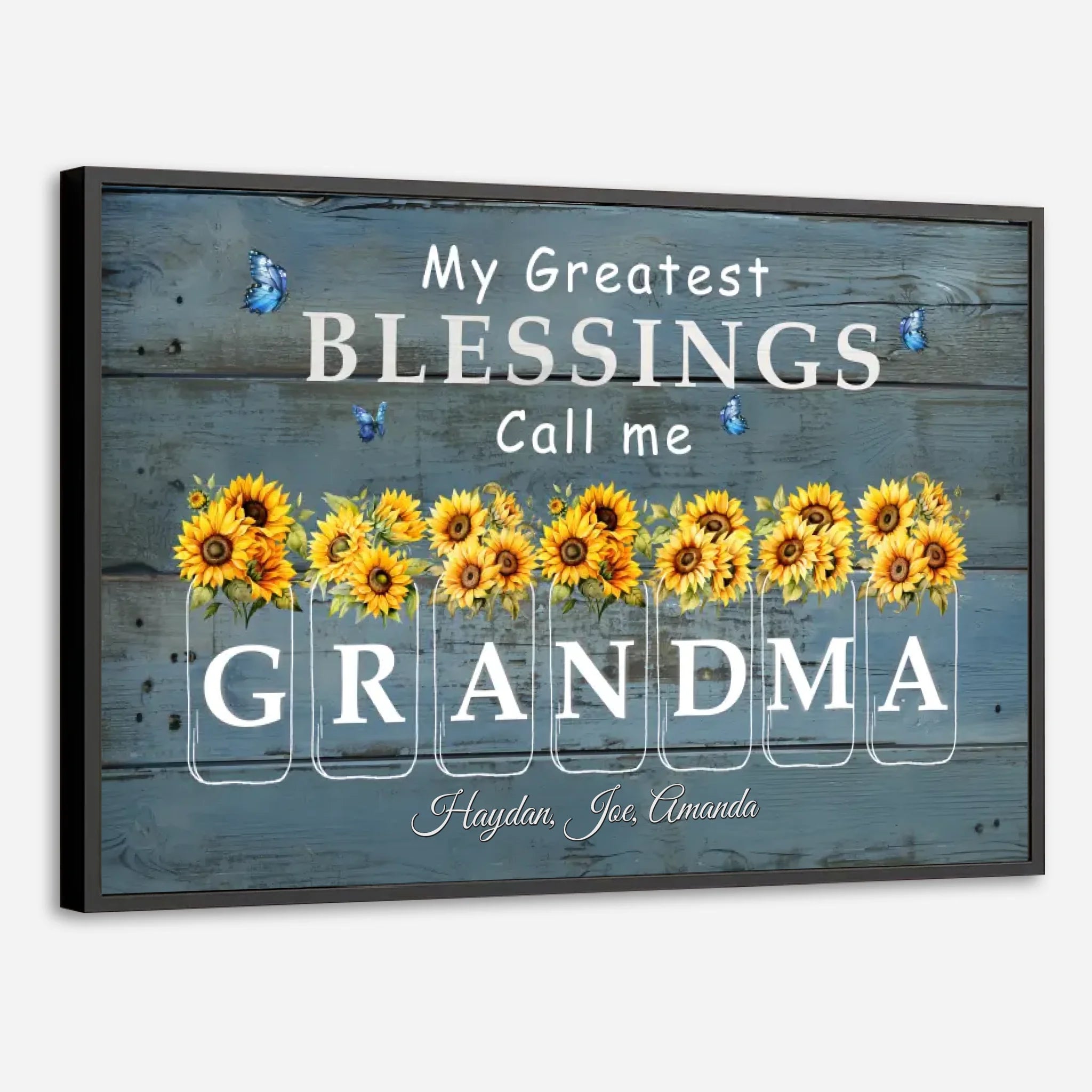 Custom Grandma Poster with Sunflowers – A Unique and Meaningful Gift - 89Prints