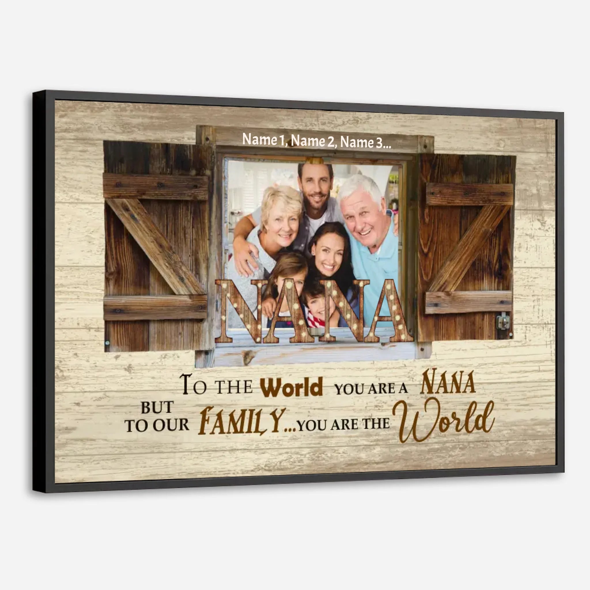 Custom Nana Poster – Celebrating Her Endless Love with Family - 89Prints