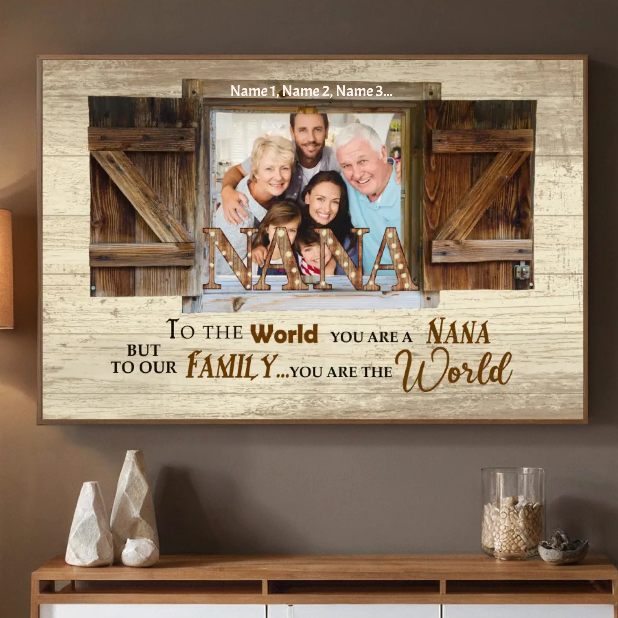 Custom Nana Poster – Celebrating Her Endless Love with Family - 89Prints