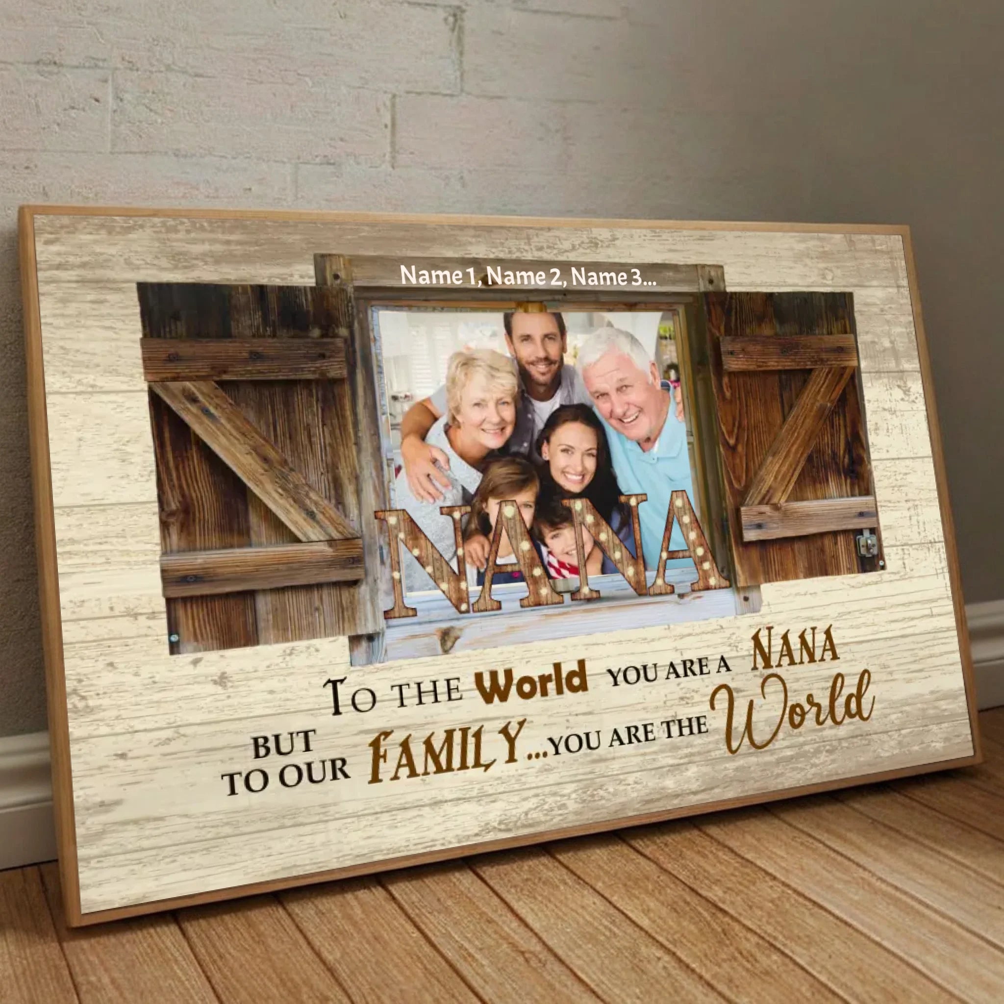 Custom Nana Poster – Celebrating Her Endless Love with Family - 89Prints