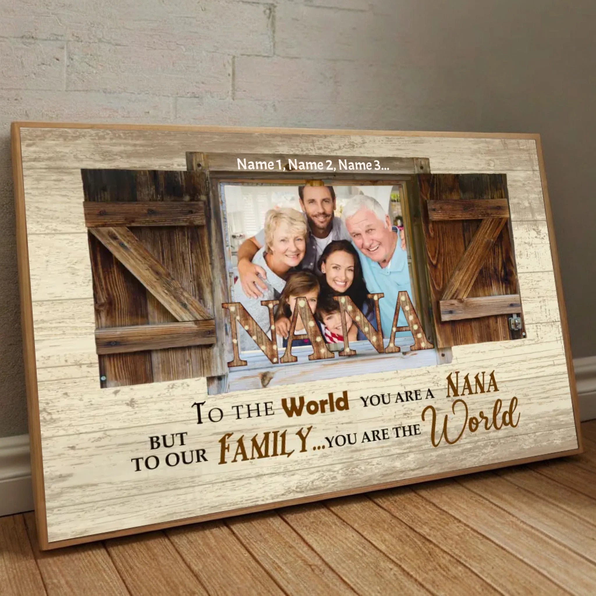 Custom Nana Poster – Celebrating Her Endless Love with Family - 89Prints