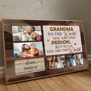 Loving Tribute from the Heart – Personalized Poster for Grandma  - 89Prints