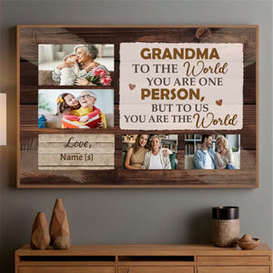 Loving Tribute from the Heart – Personalized Poster for Grandma  - 89Prints