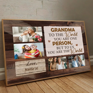 Loving Tribute from the Heart – Personalized Poster for Grandma  - 89Prints