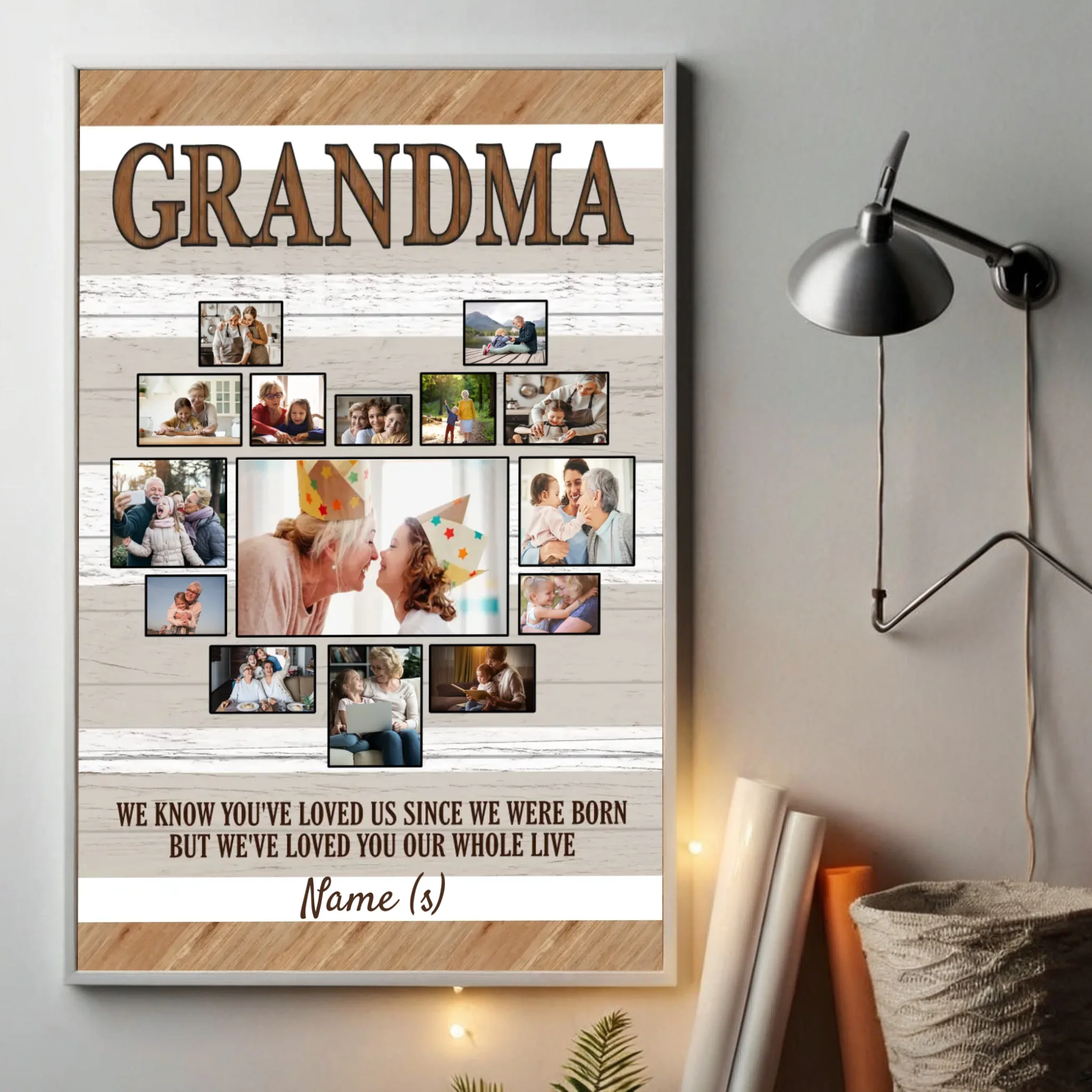 Personalized Poster for Grandma – A Heart Full of Family Love - 89Prints