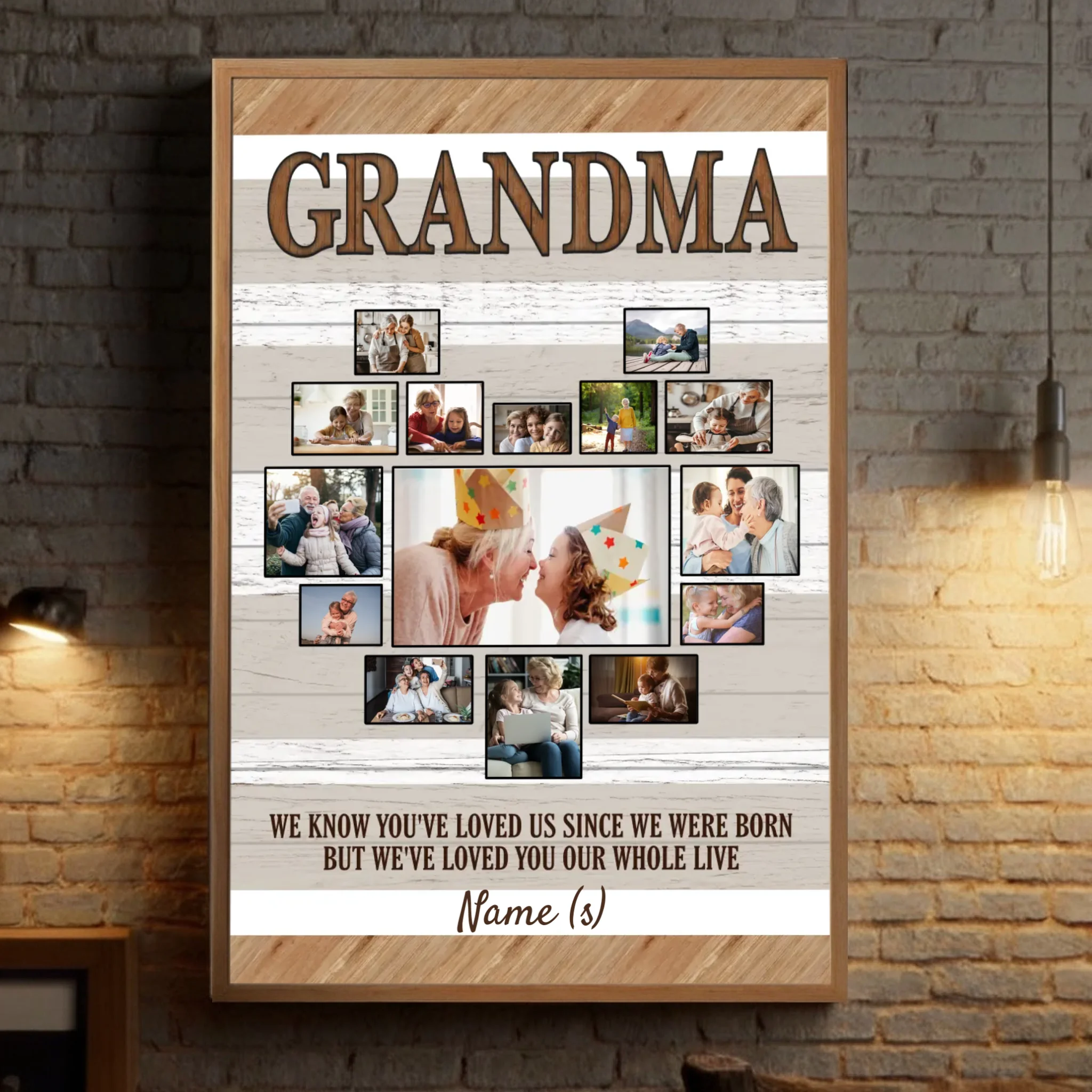 Personalized Poster for Grandma – A Heart Full of Family Love - 89Prints