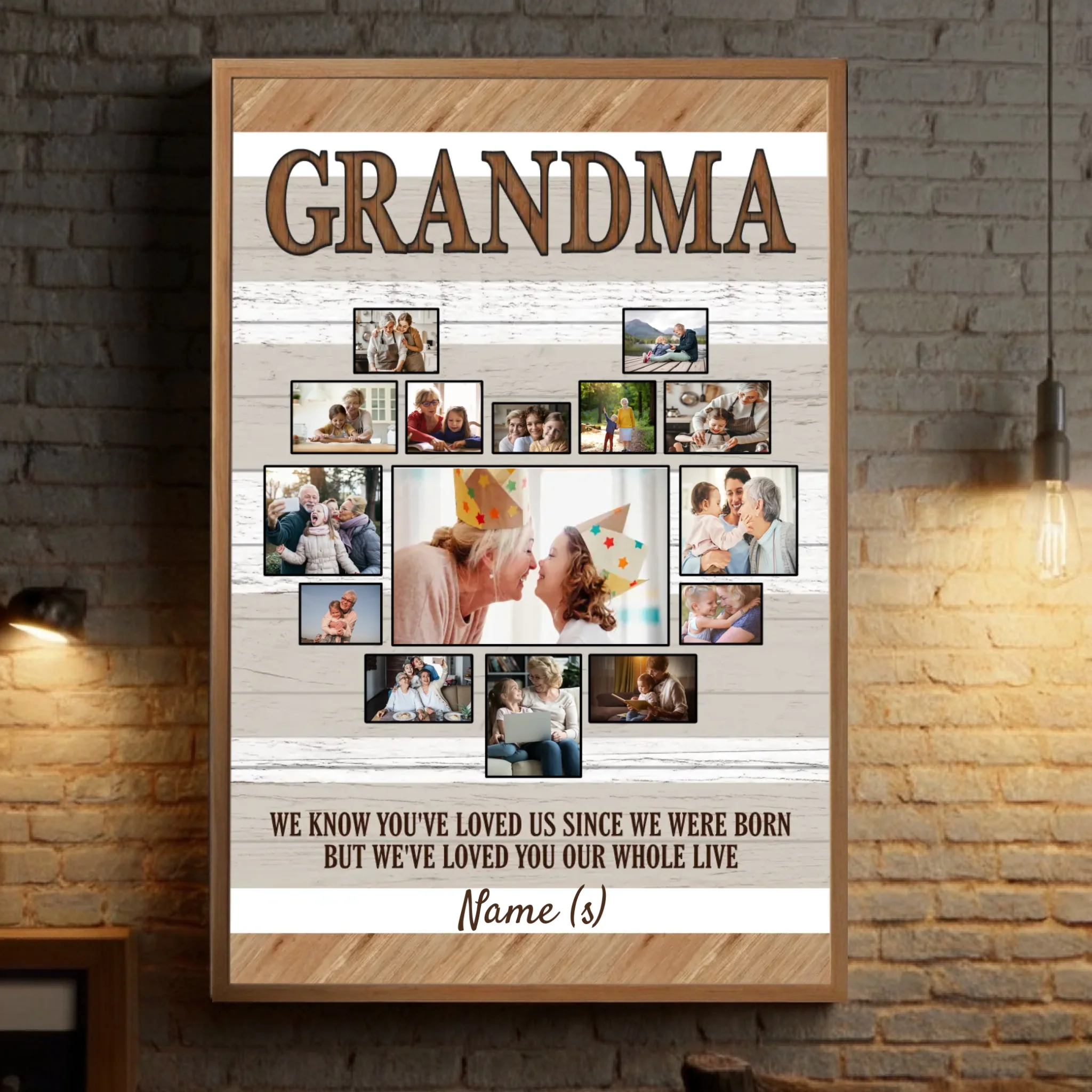 Personalized Poster for Grandma – A Heart Full of Family Love - 89Prints