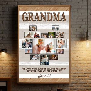 Personalized Poster for Grandma – A Heart Full of Family Love - 89Prints